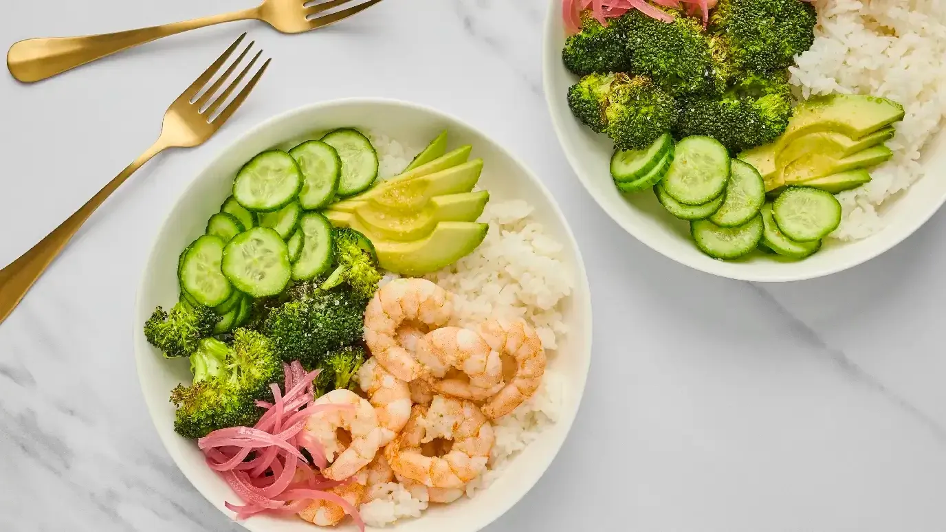 Seared Shrimp Bowl with Zesty Lemon Salt