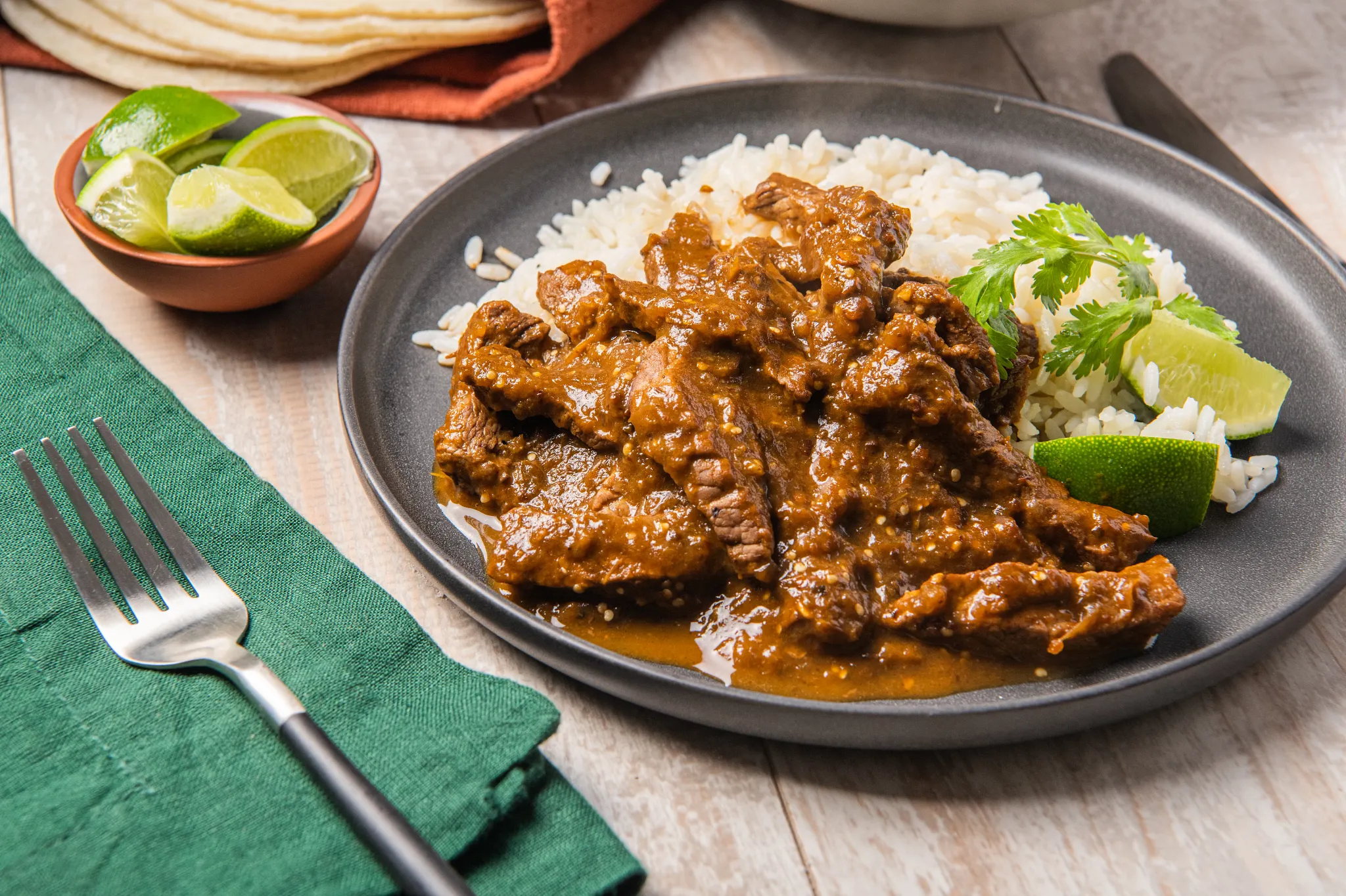 Bistec en Chile Negro