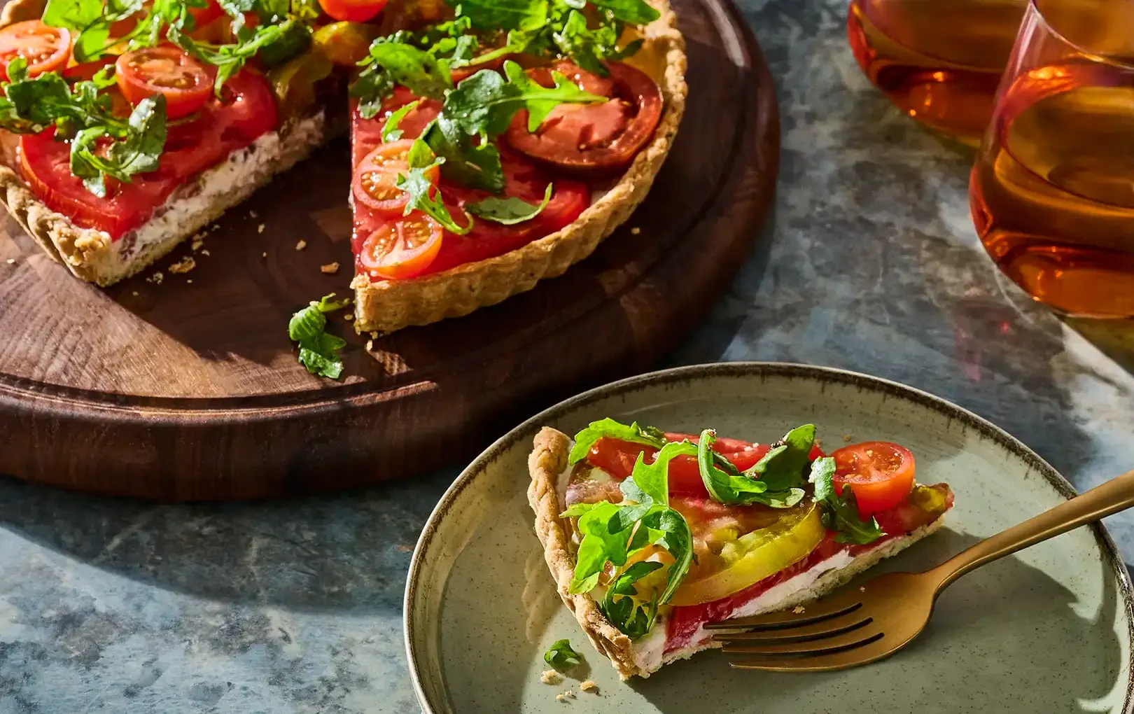 Fresh Heirloom Tomato Tart