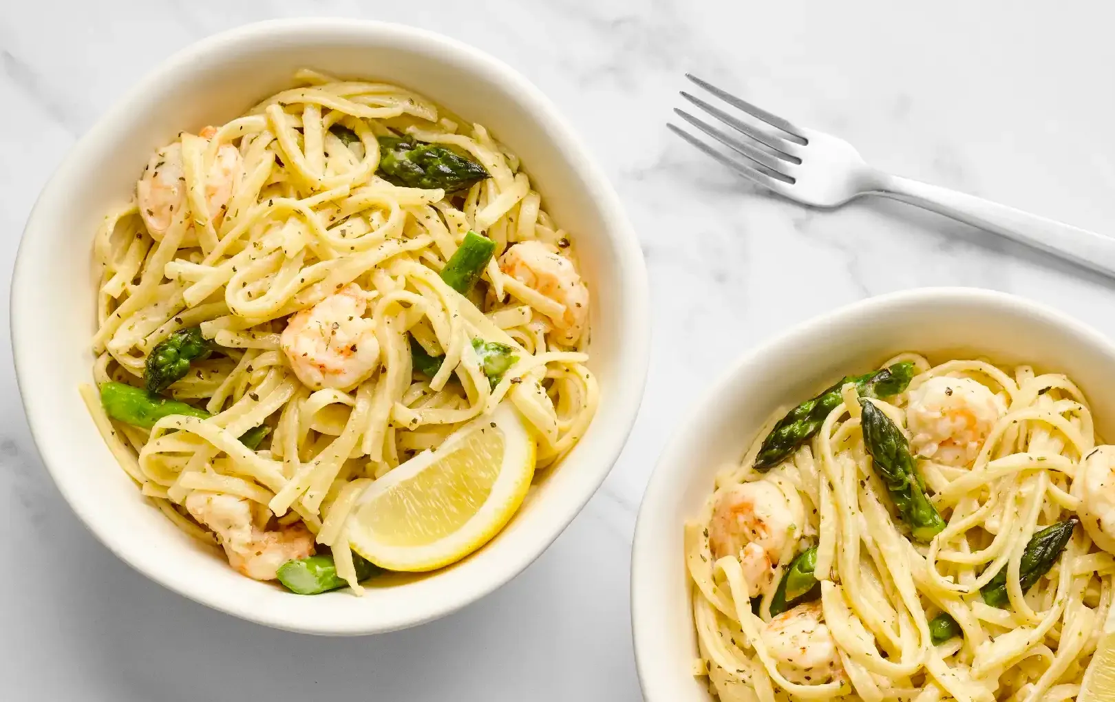 Asparagus Shrimp Pasta