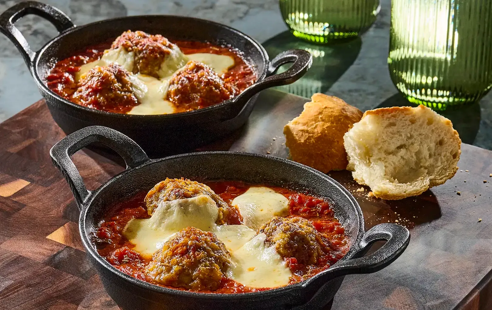 Braised Meatballs with Rustic Tomato Sauce