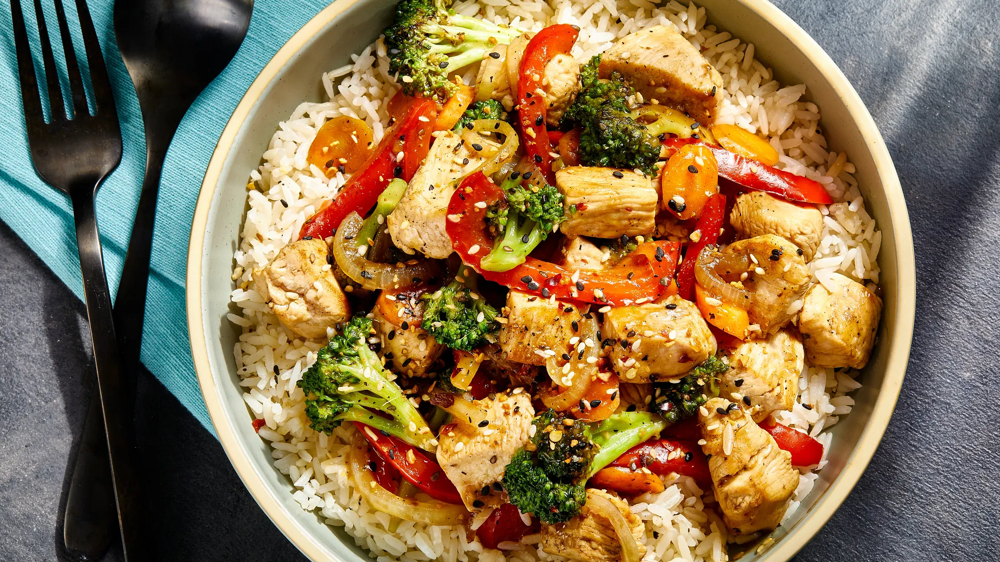 Sesame Ginger Chicken Stir Fry