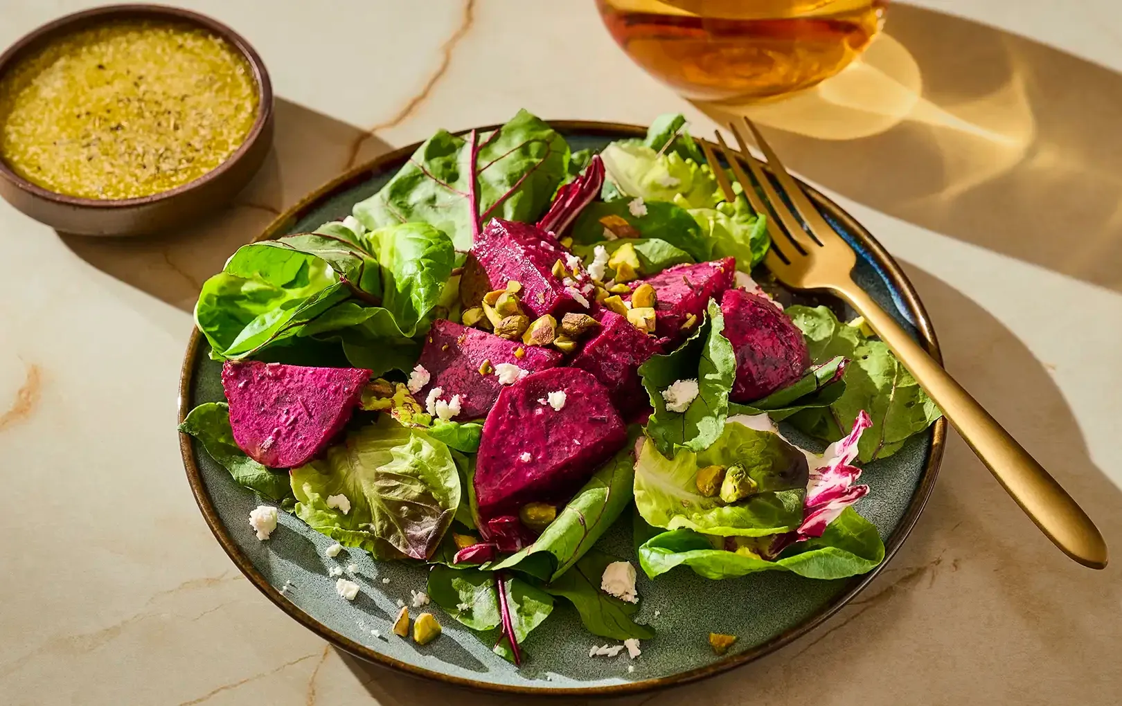 Savory Roasted Beet and Baby Gem Salad