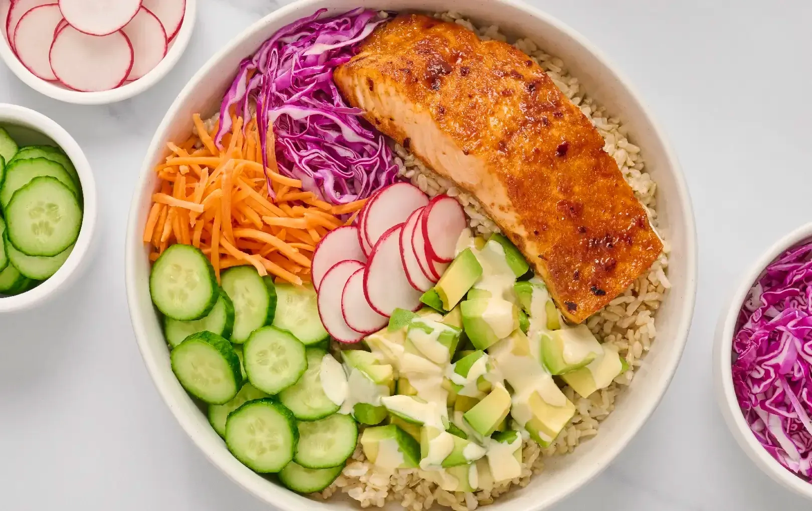 Air Fryer Salmon Bowl