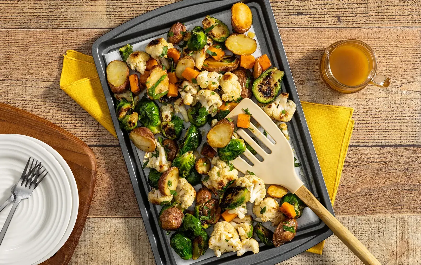 Sheet Pan Dijon Roasted Vegetables
