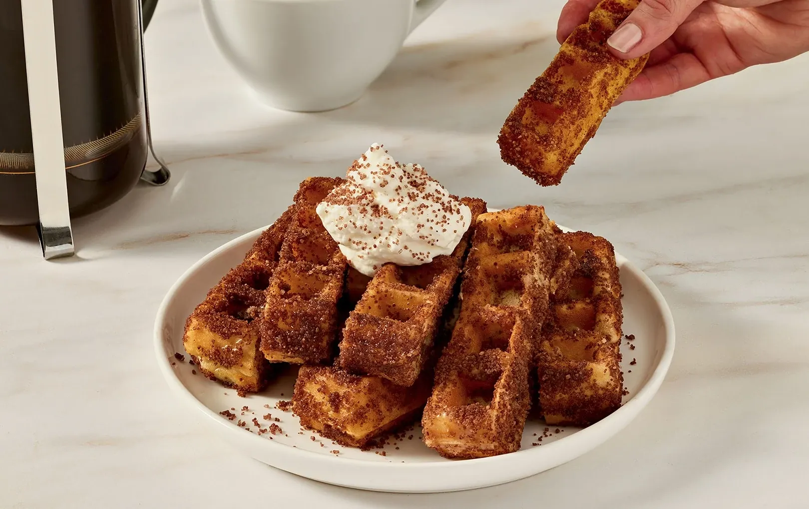 Chocolate Hazelnut Waffle Sticks