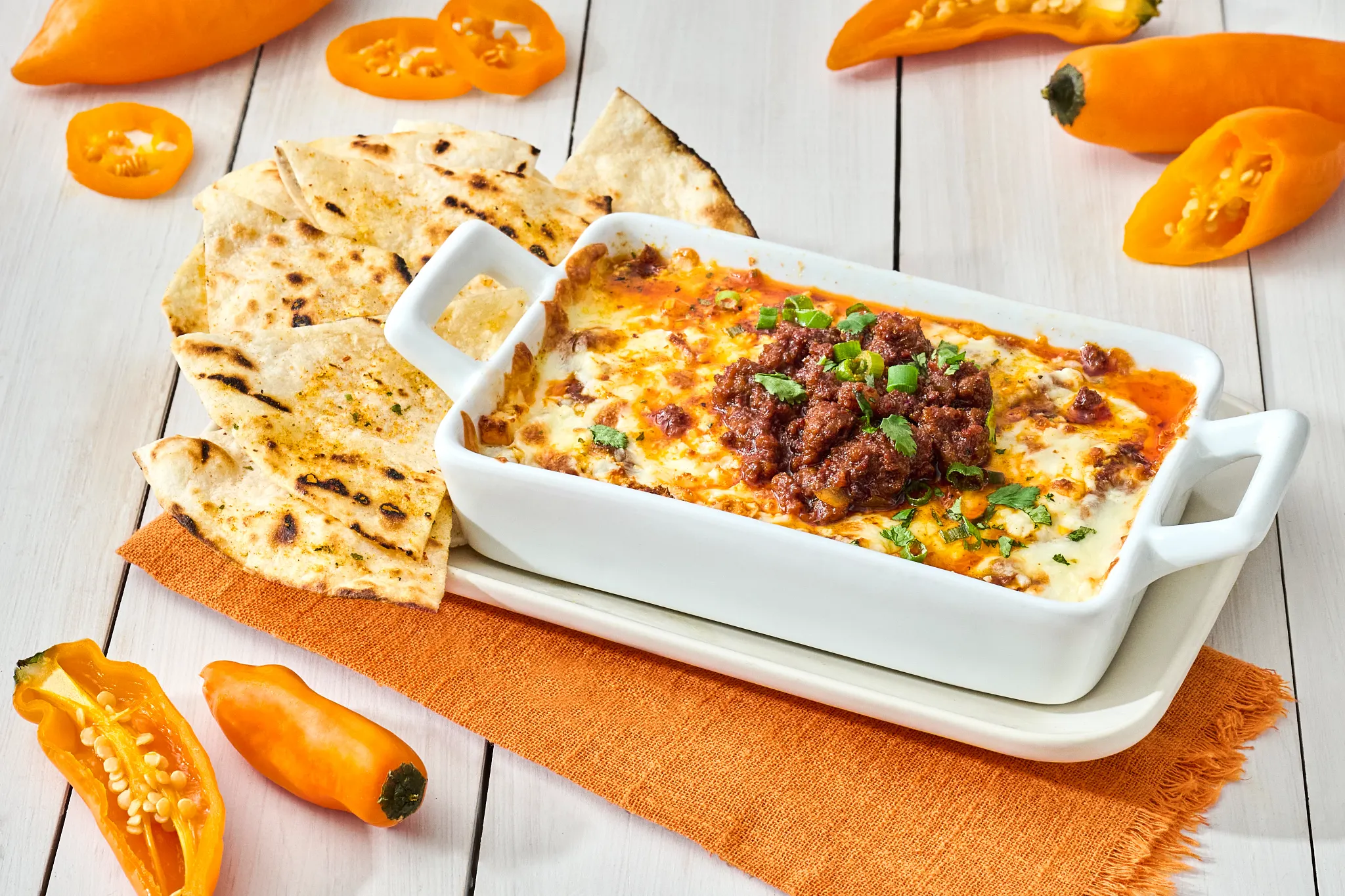 Queso Fundido with Aji Amarillo Seasoning