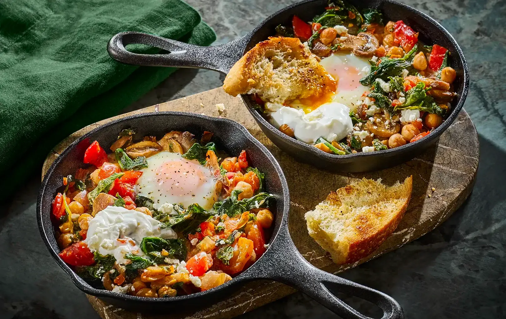 Shakshuka With Hearty Greens