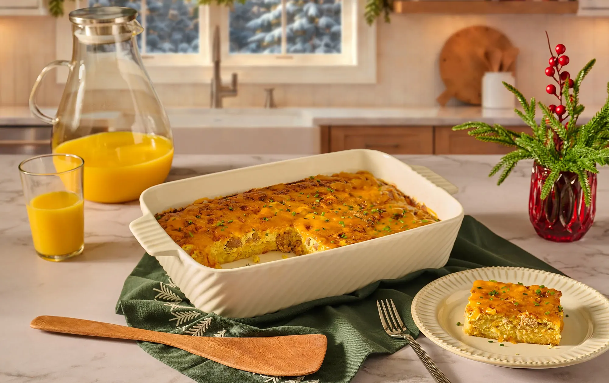 Sausage and Egg Hashbrown Casserole