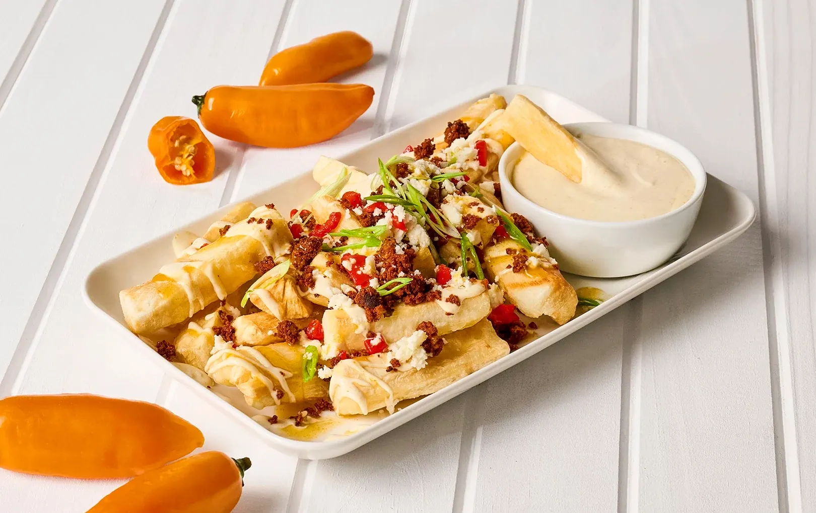 Loaded Yuca Fries