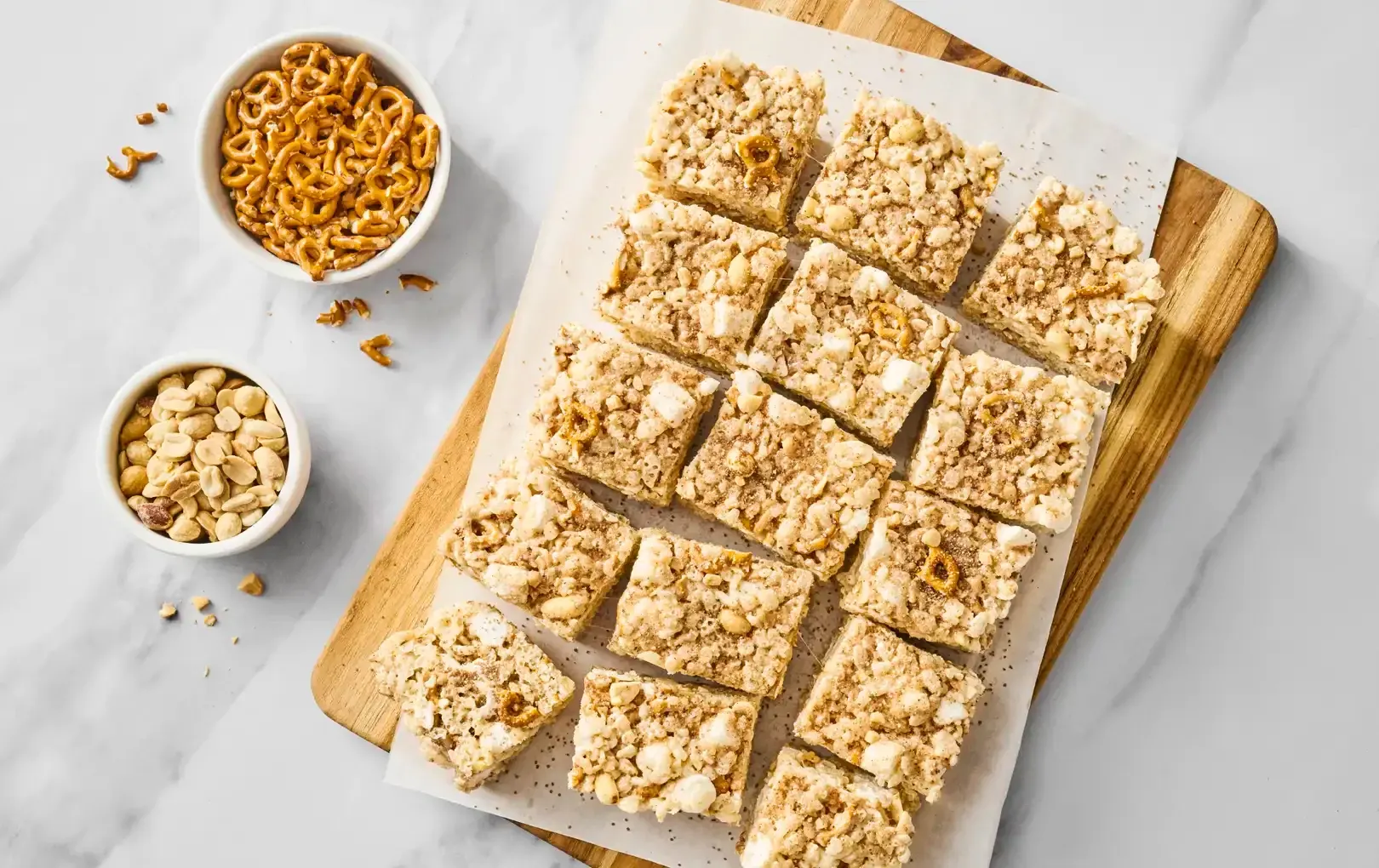 Chocolate Hazelnut Loaded Crispy Treats