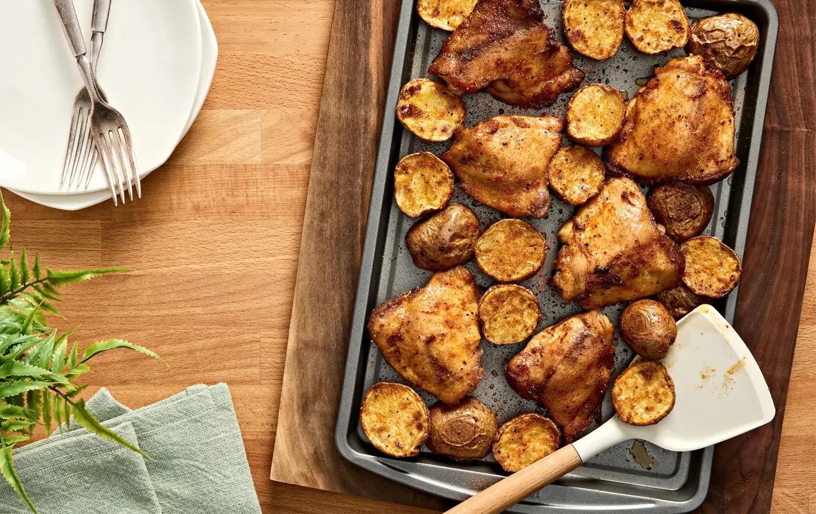 Rotisserie Roasted Chicken With Potatoes