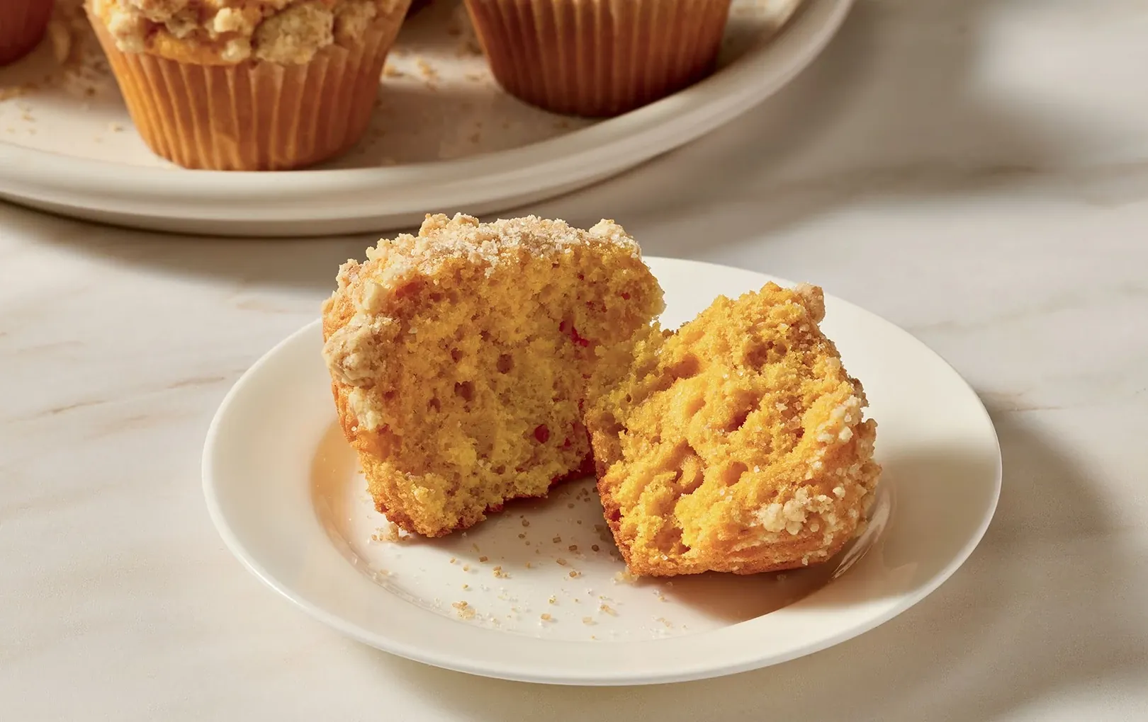 Salted Caramel Pumpkin Muffins