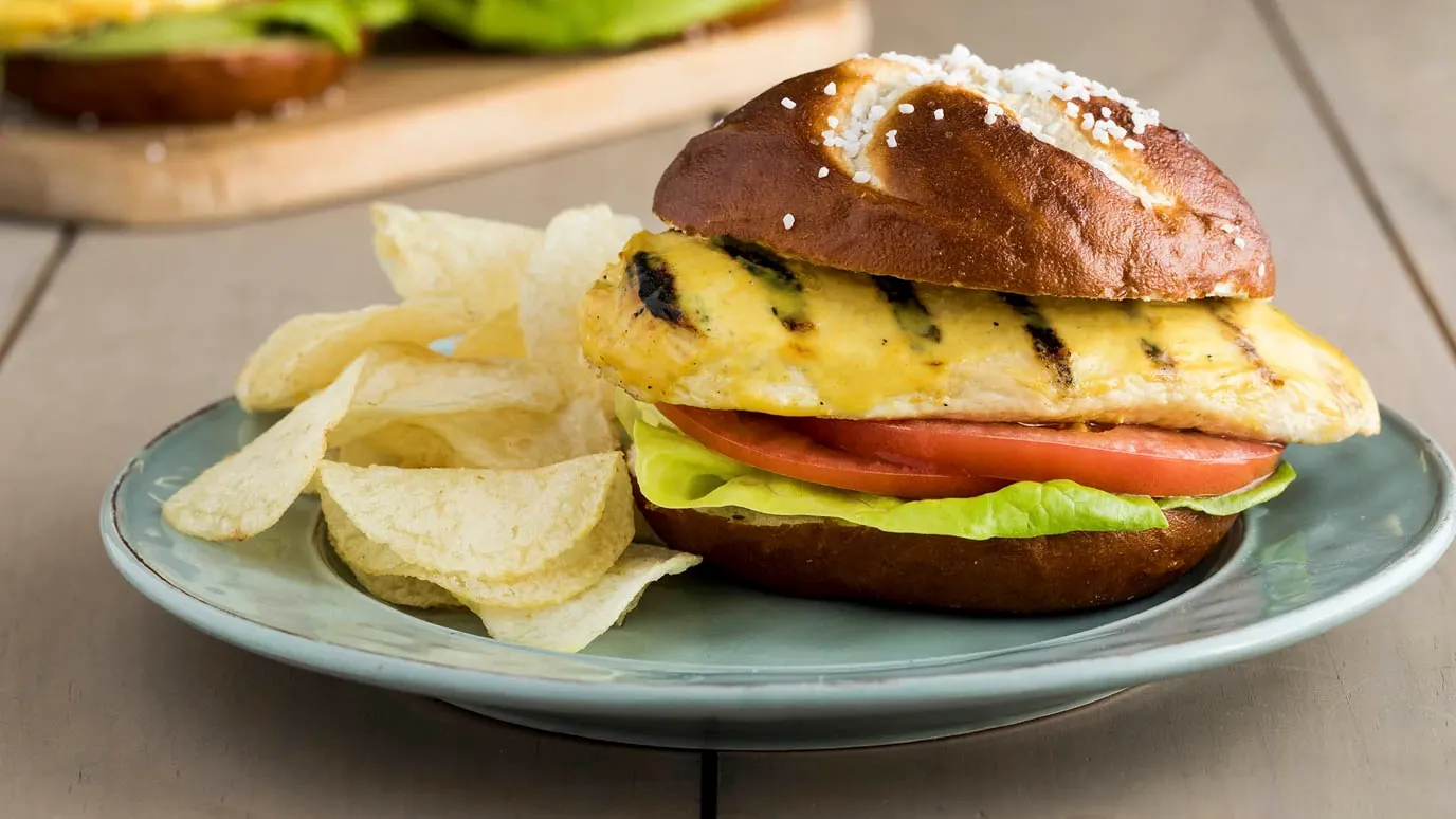 Mustard Ranch Grilled Chicken Sandwiches