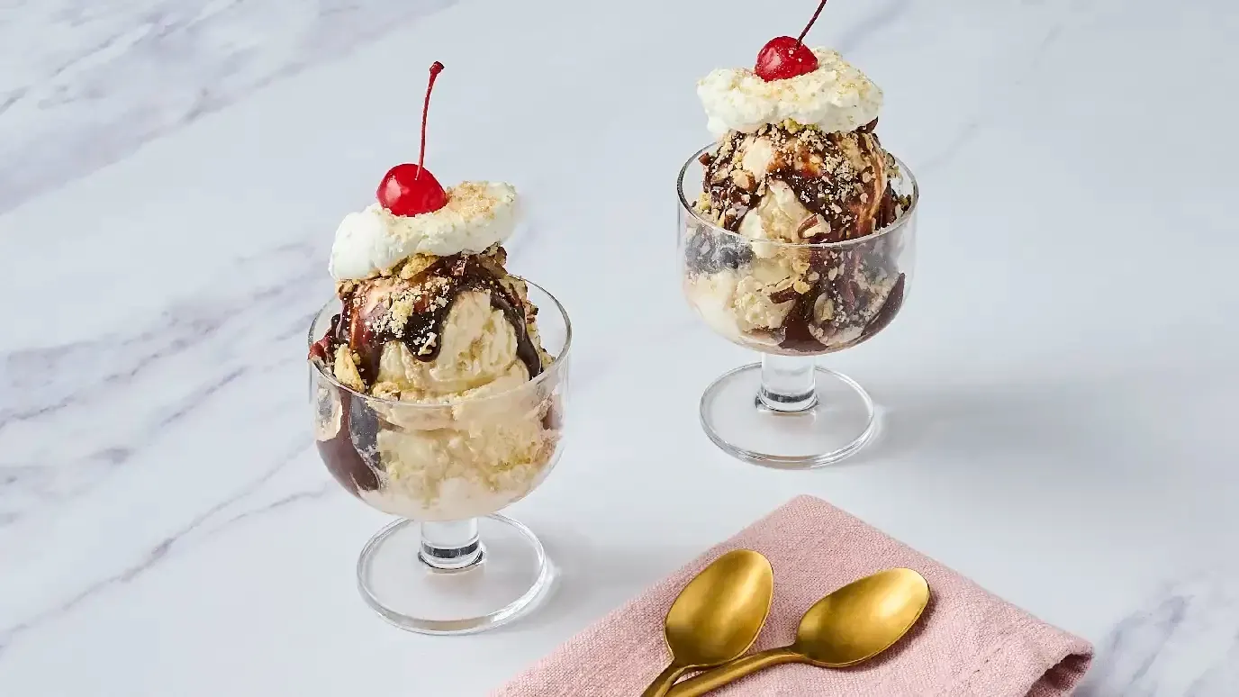 Brown Butter Ice Cream Sundaes