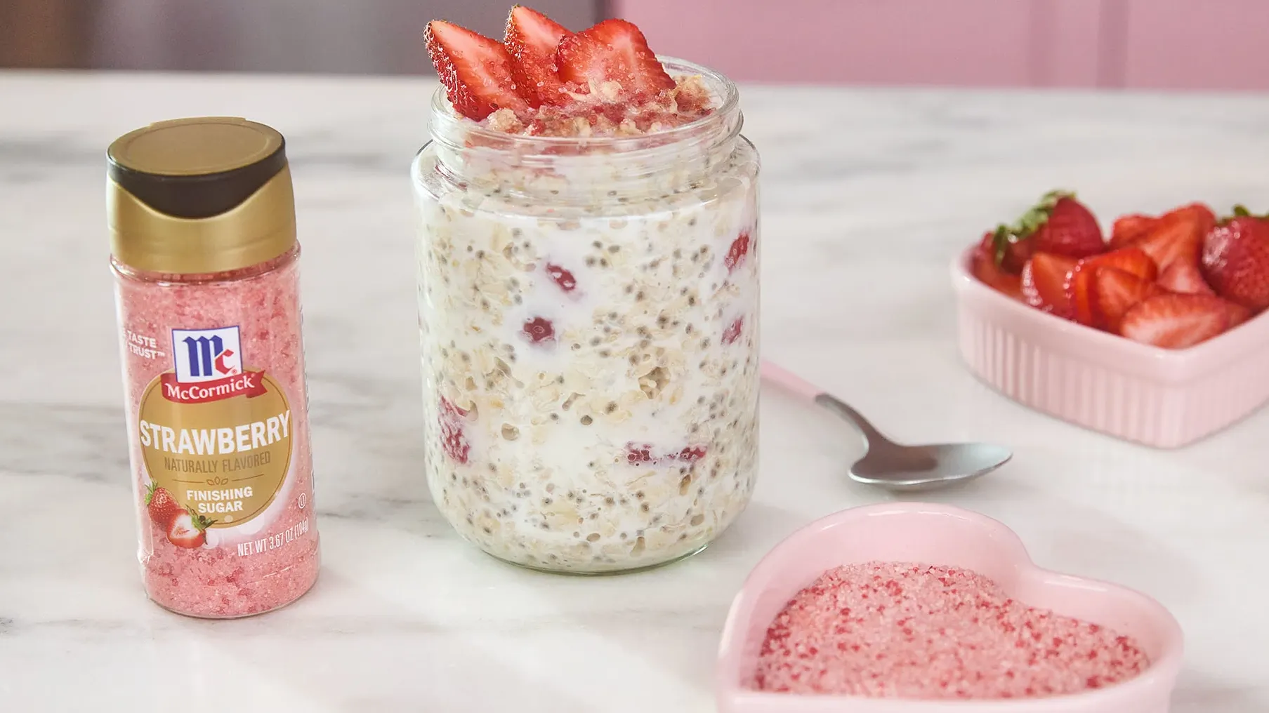 Strawberry Overnight Oats
