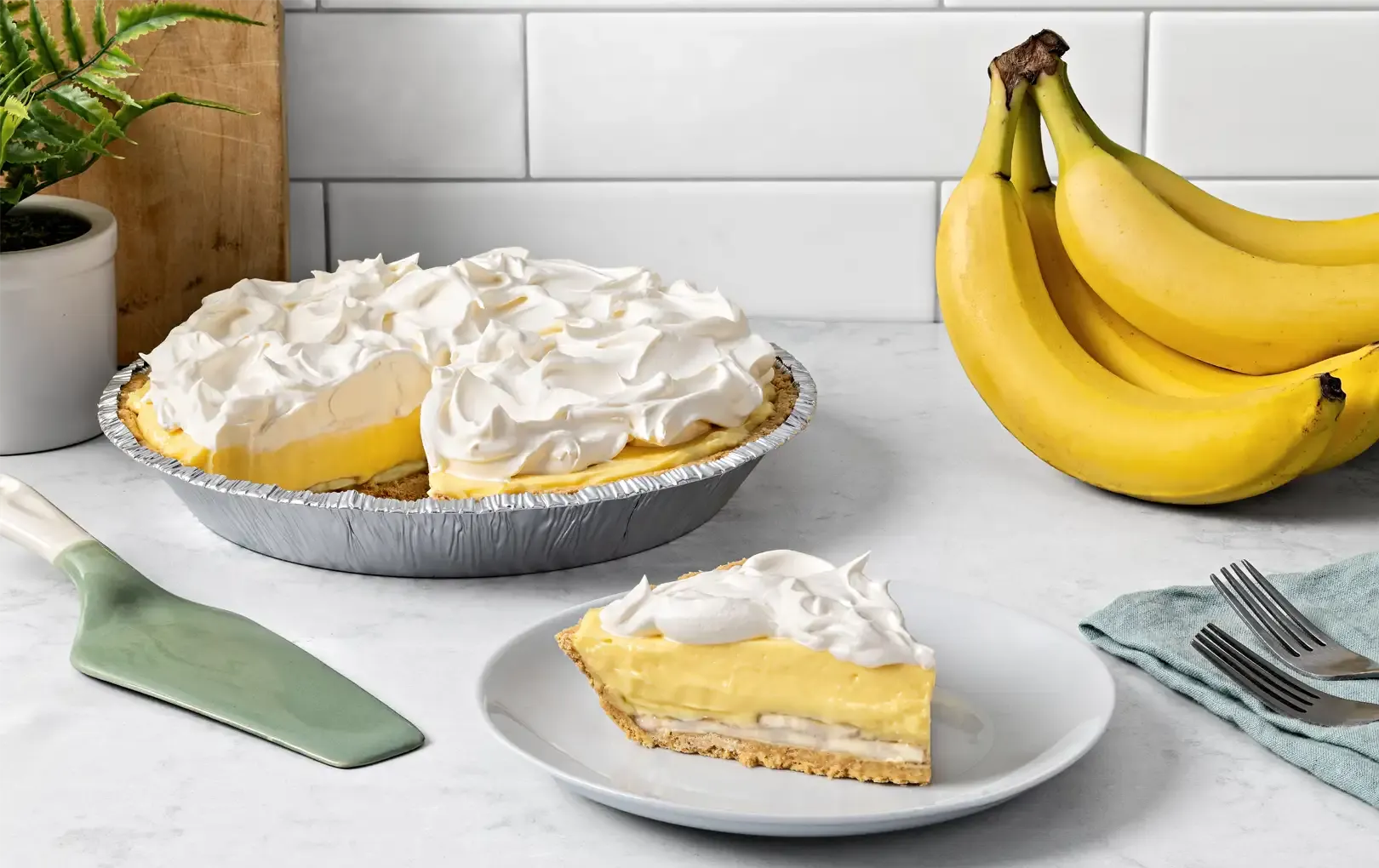 Banana Cream Pie With Pudding