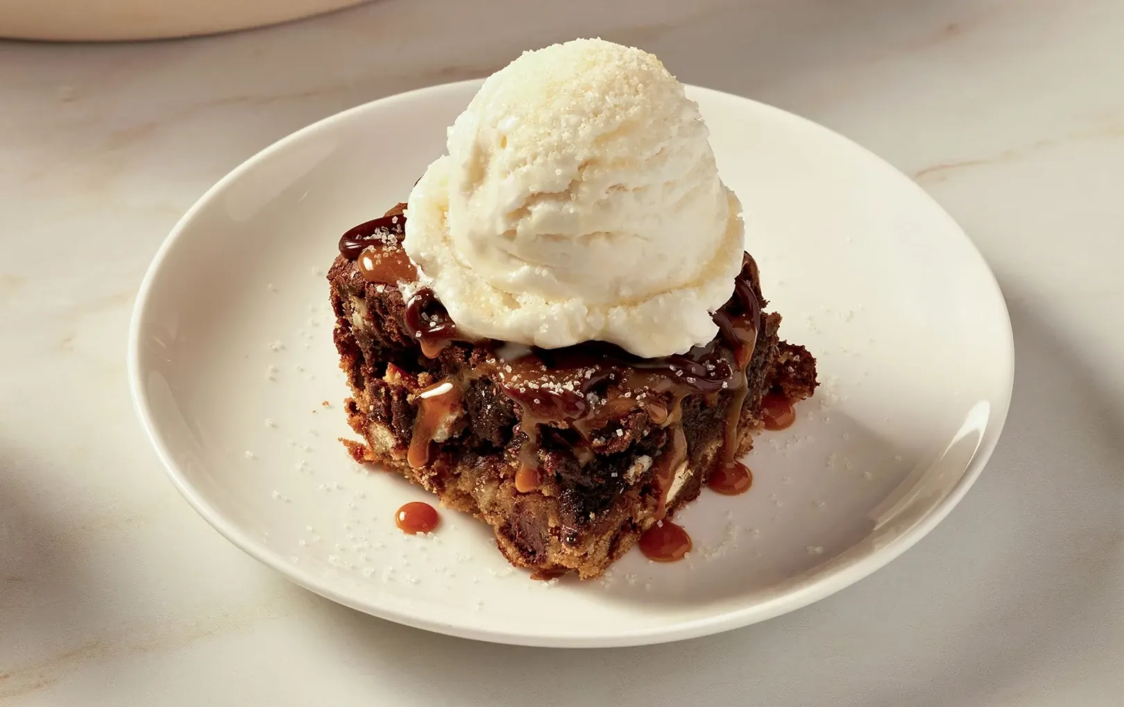Skillet Cookie Brownie Sundae