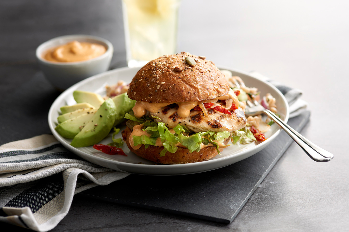 Grilled Chicken Sandwich with Smoky Mustard Aioli