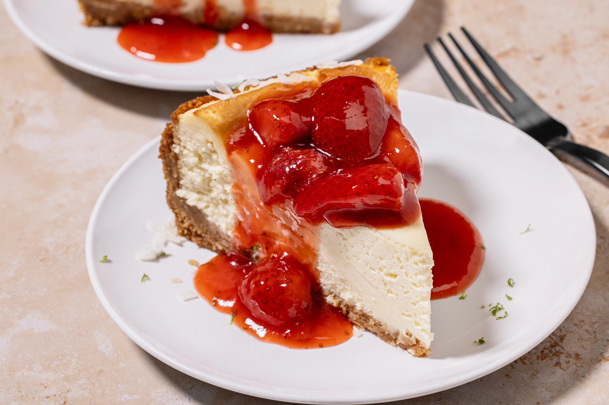 Mango Habanero Strawberry Cheesecake