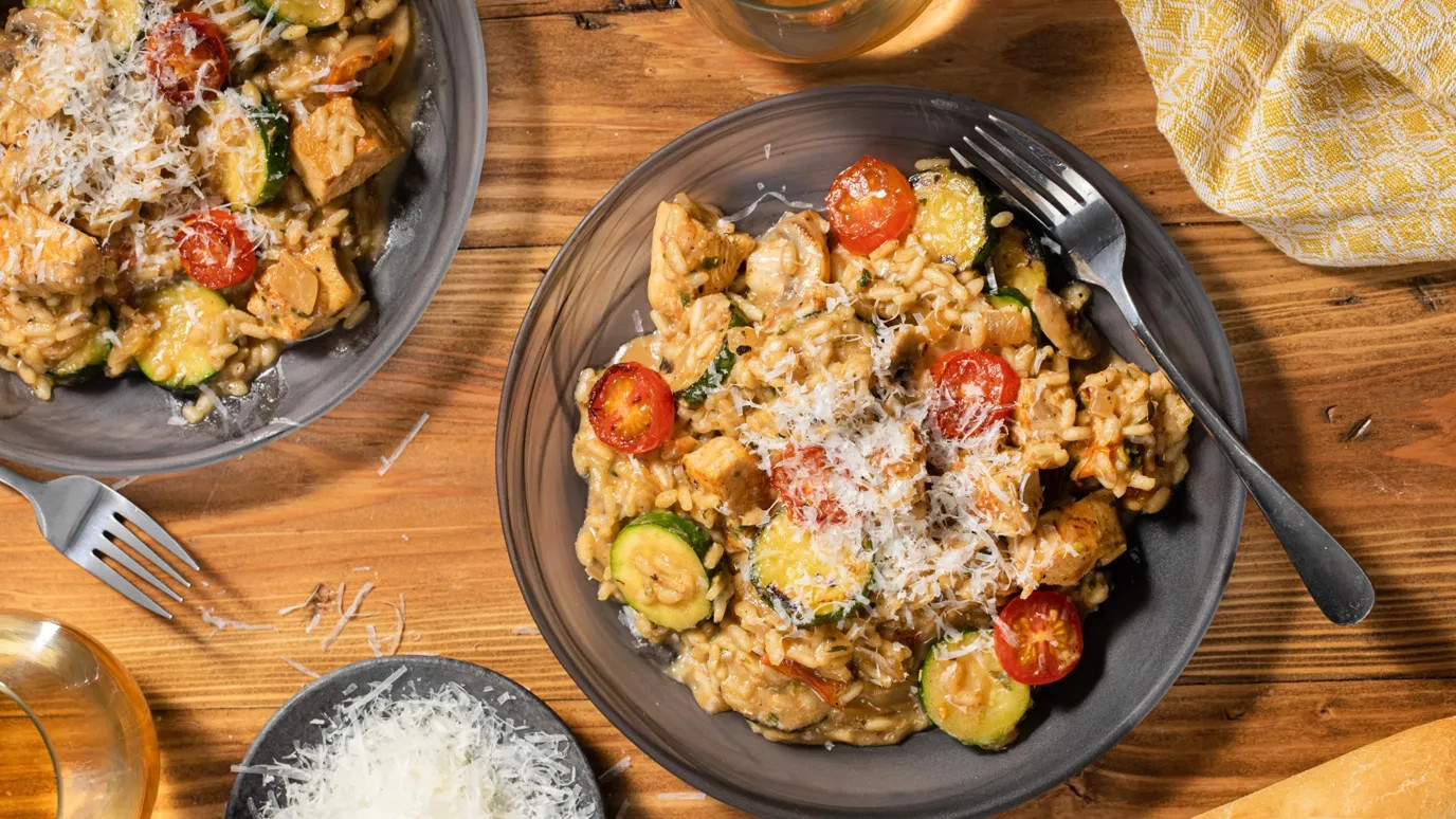 Chicken, Mushroom and Parsley Risotto