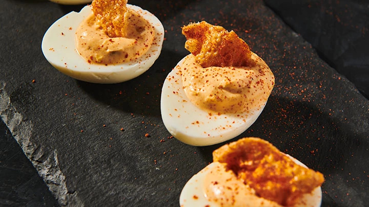 Nashville Hot Deviled Eggs