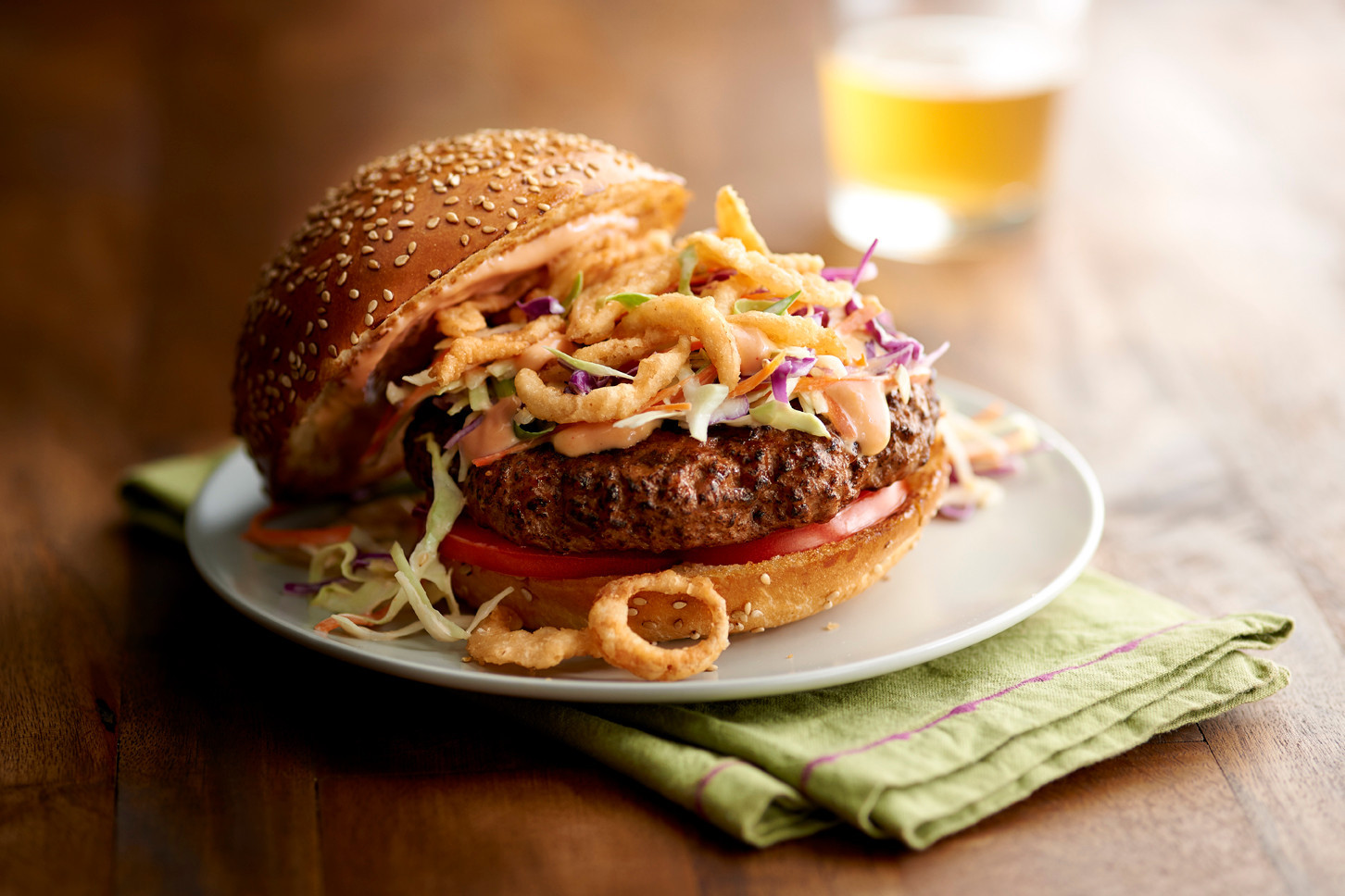 Sriracha Slaw Burger