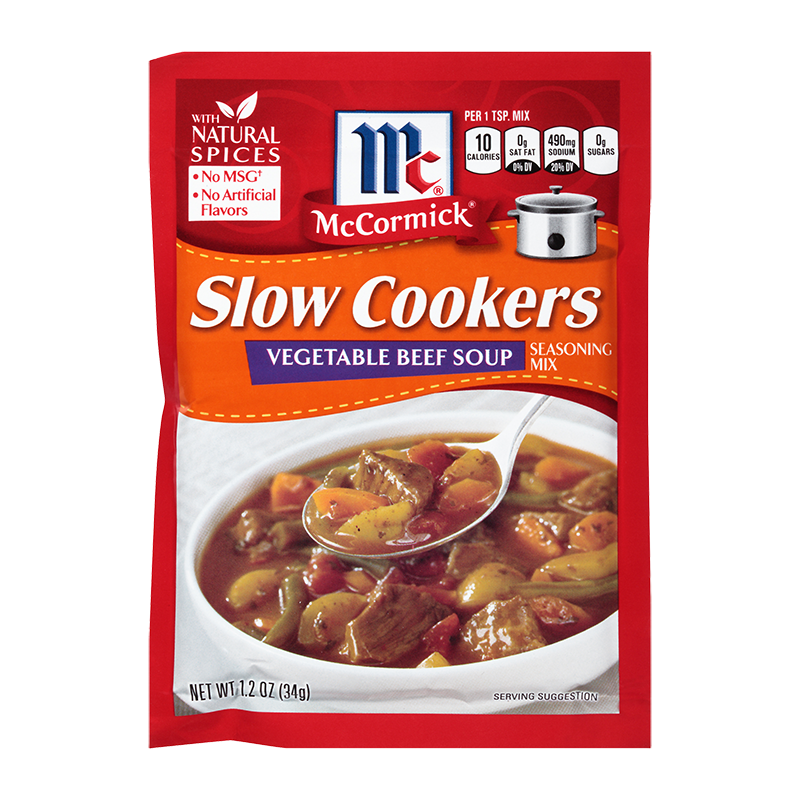 slow cookers vegetae beef soup seasoning