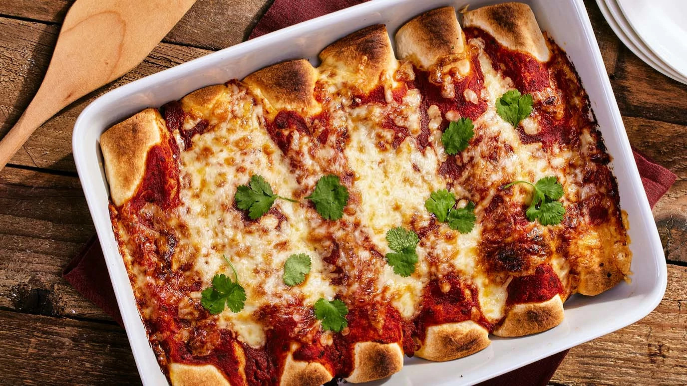 Smoky Chipotle Chicken and Cheese Enchiladas