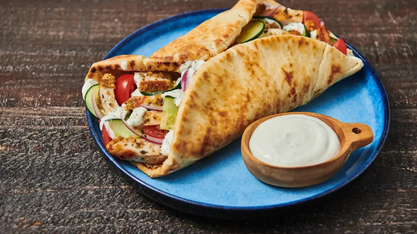 Greek Style Gyro with Tzatziki Sauce