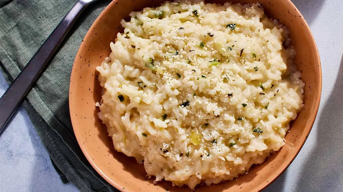 Quick and Easy Garlic and Herb Risotto