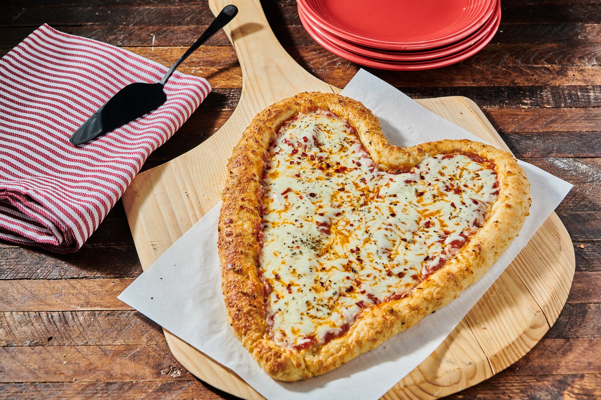 Heart Shaped Pizza