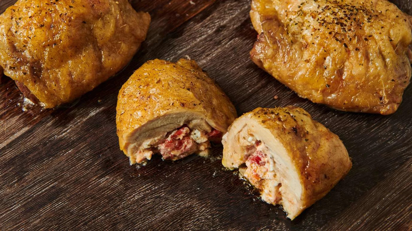 Chimichurri Stuffed Chicken Thighs