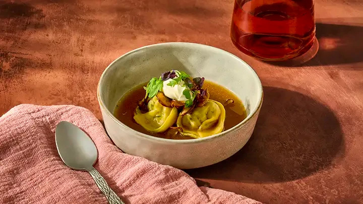 Cappelletti in Savory Mushroom Broth