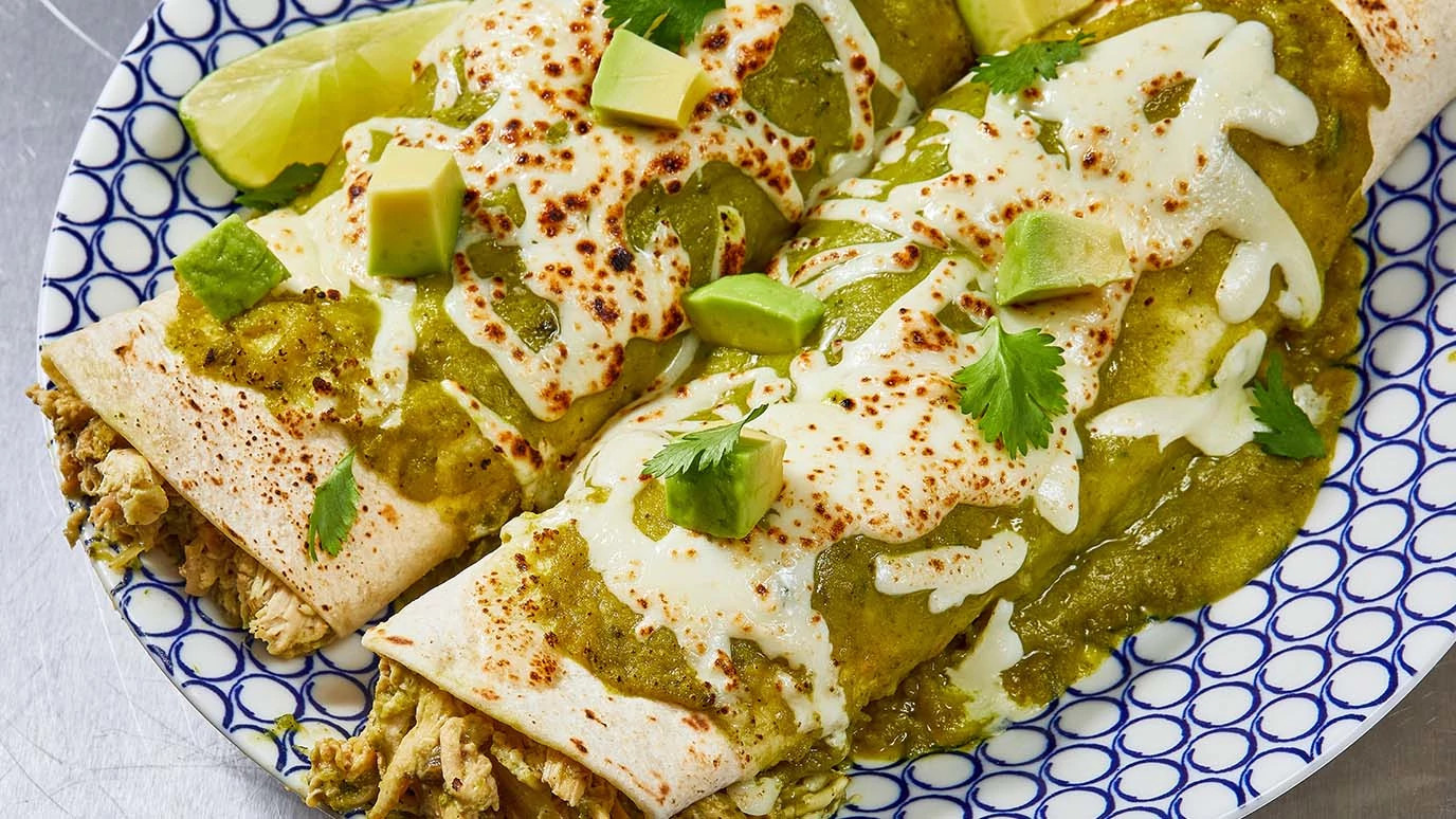 Green Chile Chicken Enchiladas Recipe