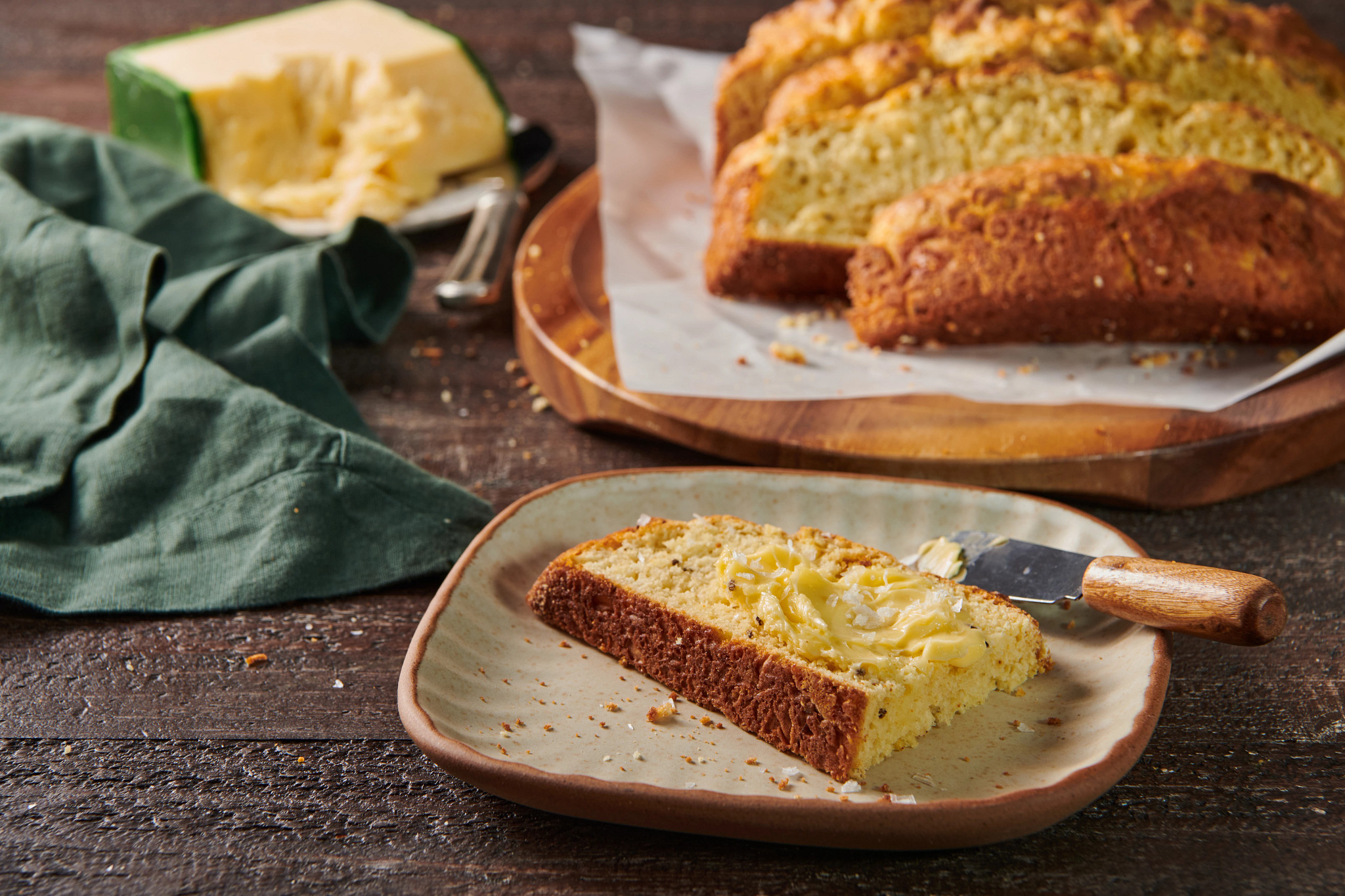 Savory Irish Cheese Soda Bread