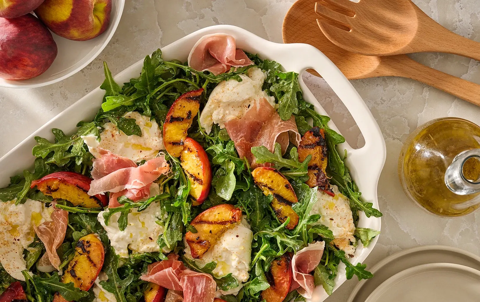Peach and Burrata Salad