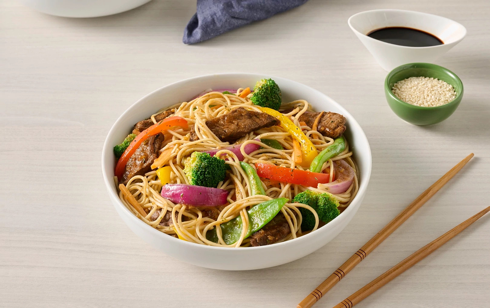 Orange Beef and Noodle Stir Fry