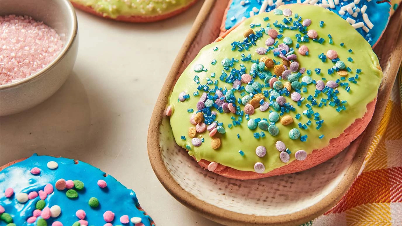 Easter Sugar Cookies with Frosting