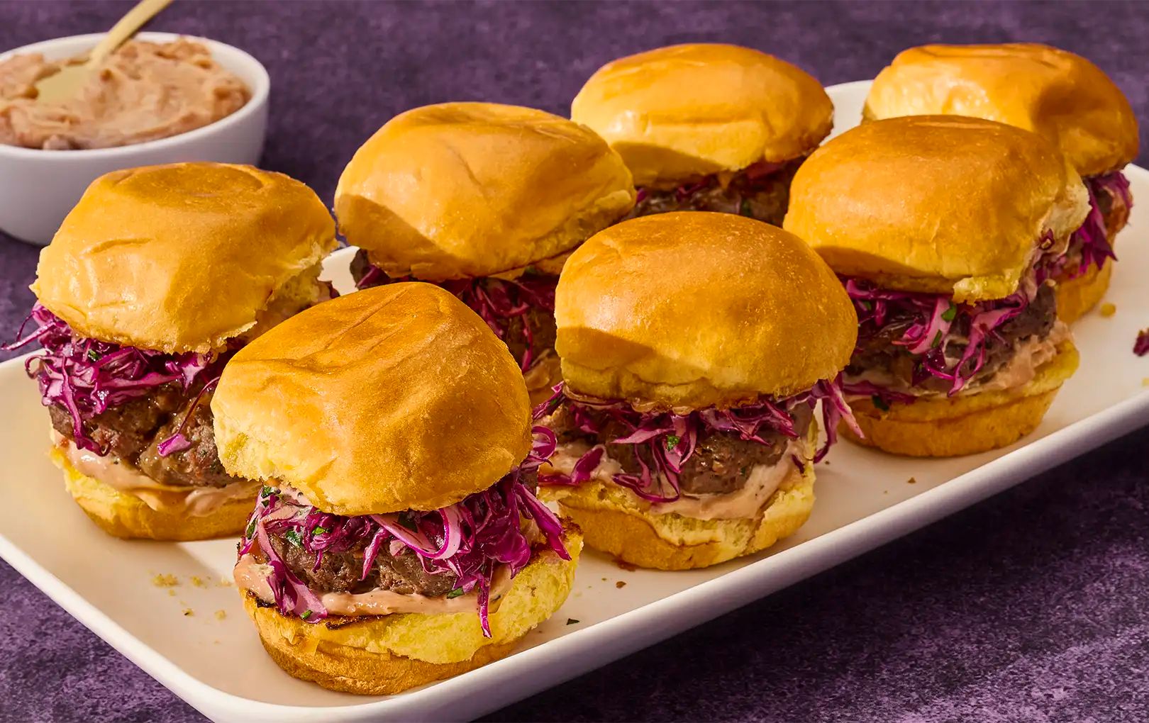 Black Currant Smashburger Sliders