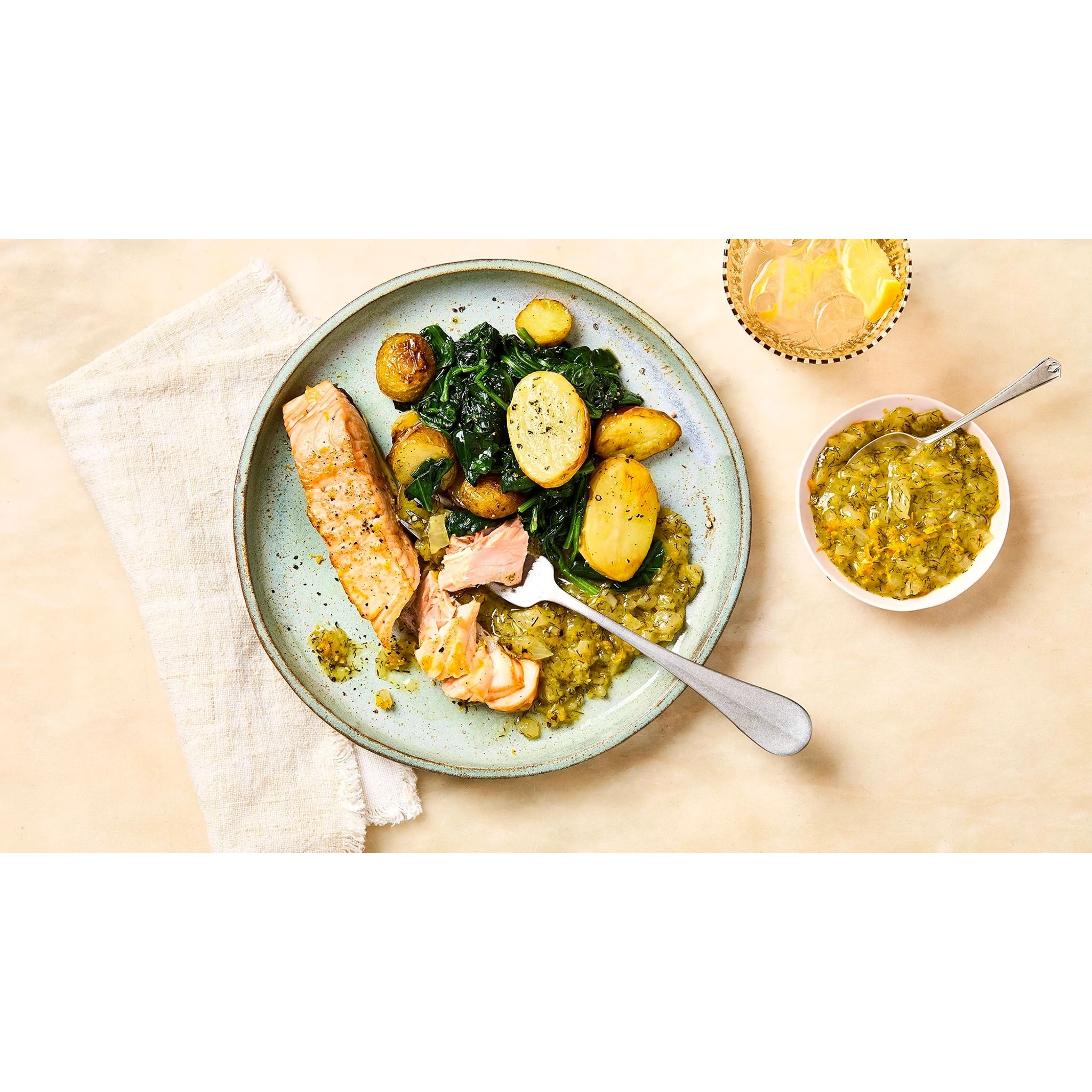 Baked Salmon with Orange and Dill Sauce