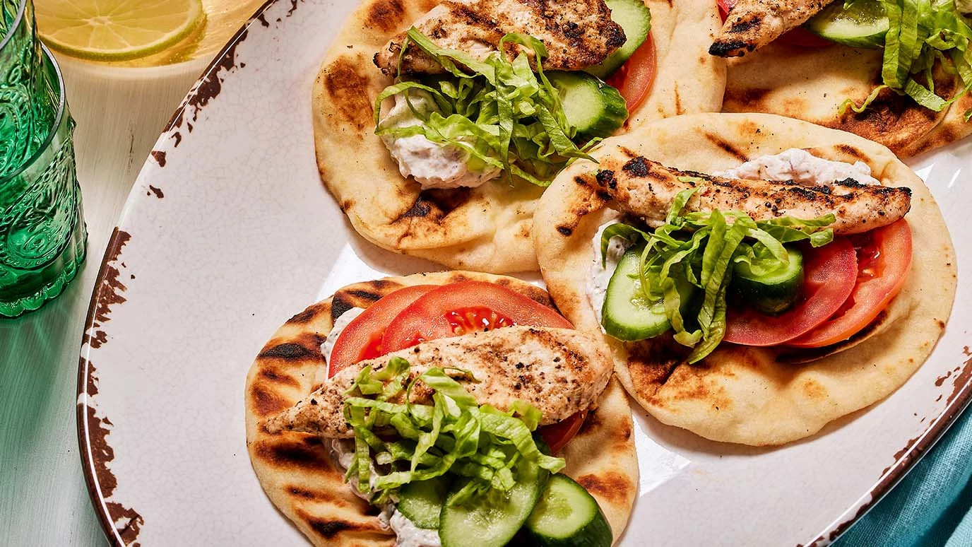Shawarma Style Chicken Wraps