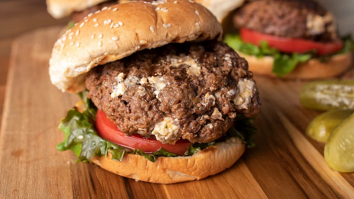 HAMBURGERS FARCIS AU FROMAGE