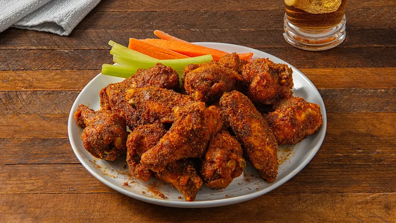 Kickin' BBQ Dry Rubbed Wings