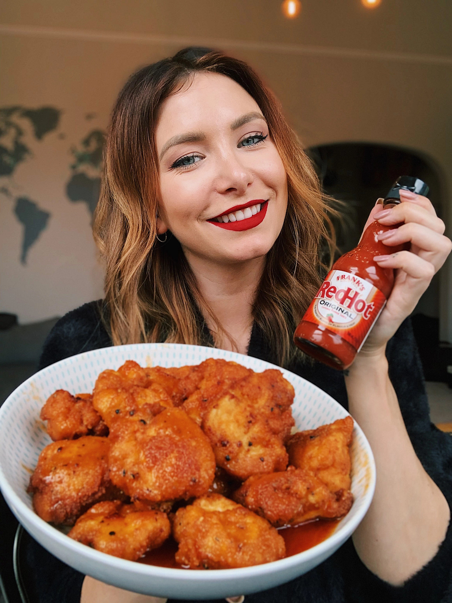 BryMorganna's FRANK’S HONEY BUTTER CHICKEN BITES