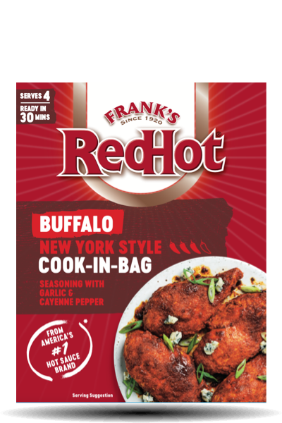 FRANK'S REDHOT® BUFFALO NEW YORK STYLE COOK-IN-BAG