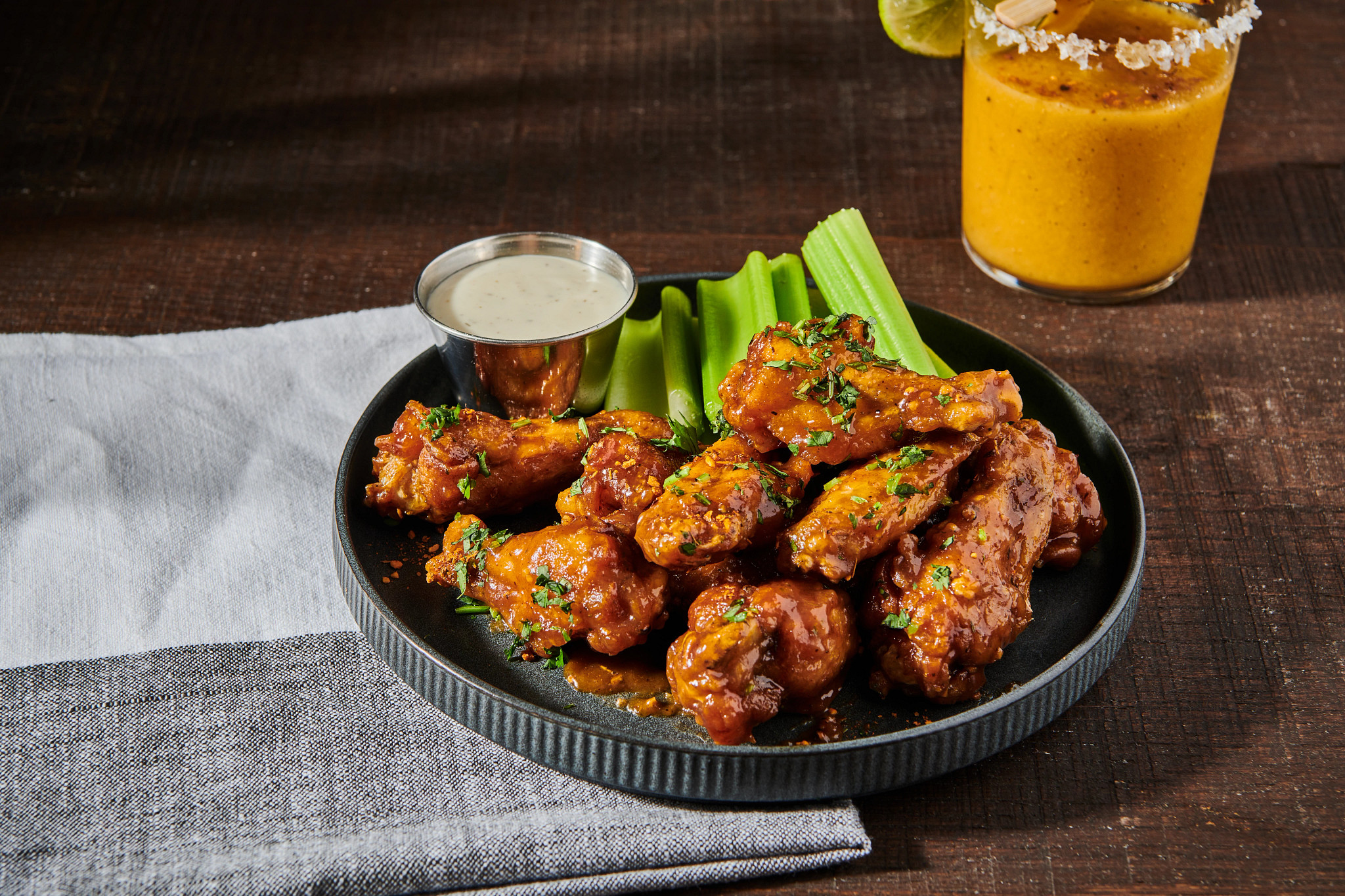 Fiery Habanero and Roasted Garlic Wings