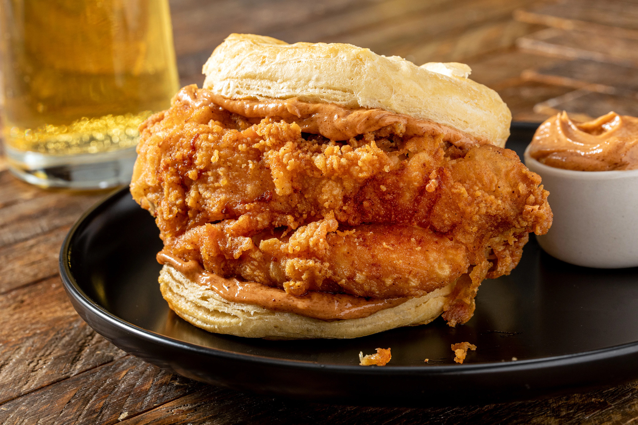 Mississippi Honey Buttermilk Fried Chicken Biscuit