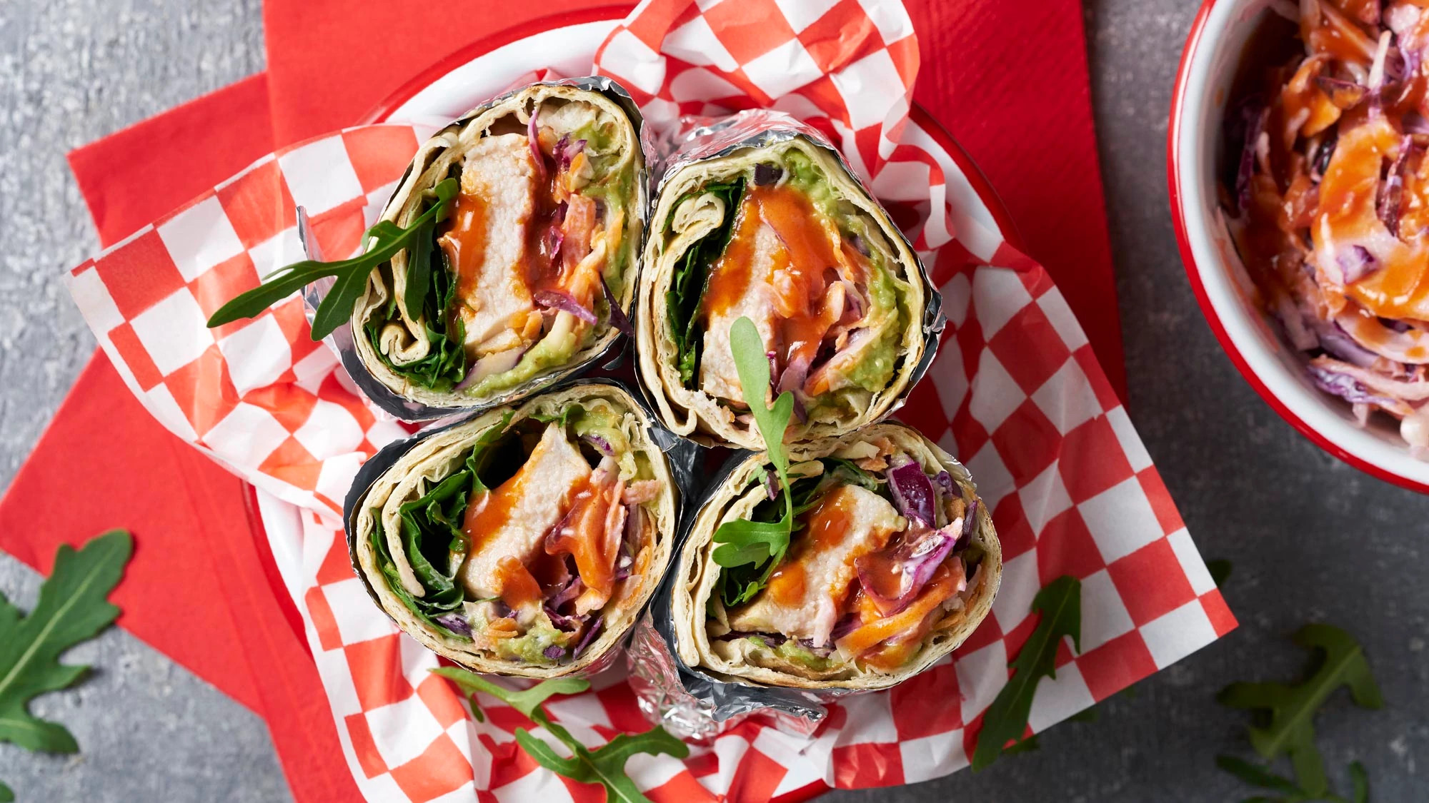 Spicy Chicken Avocado Wrap