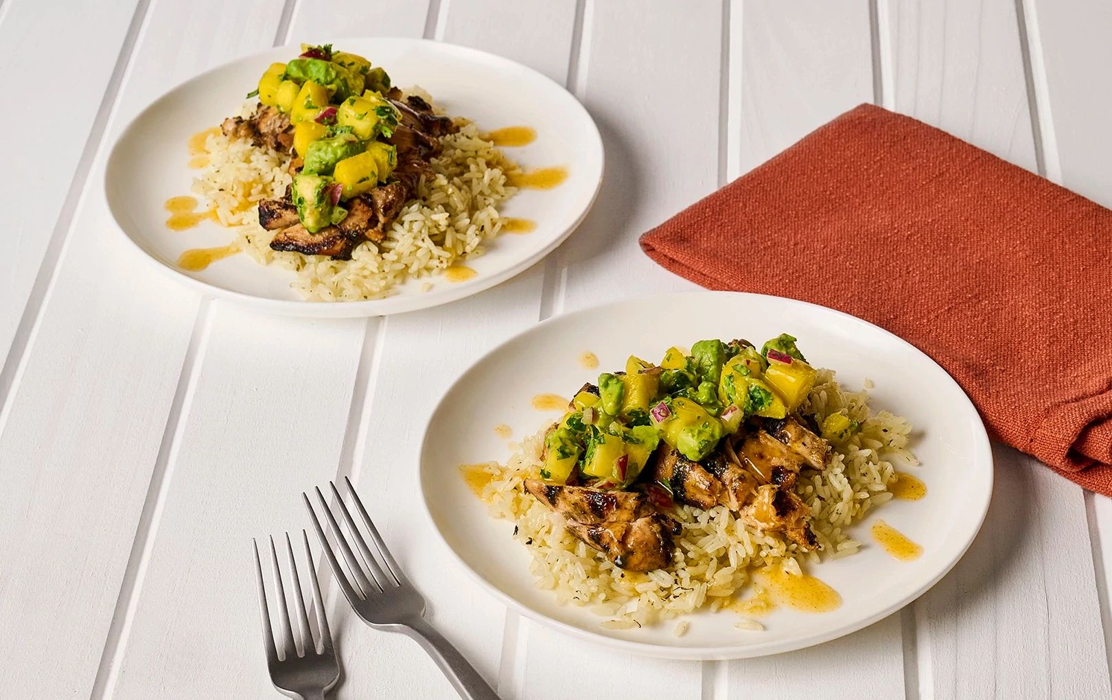 Grilled Chicken with Mango Avocado Salsa